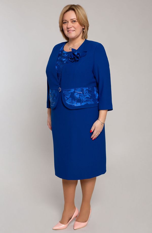 Ametlik ülikond rukkilille sinises värvitoonis