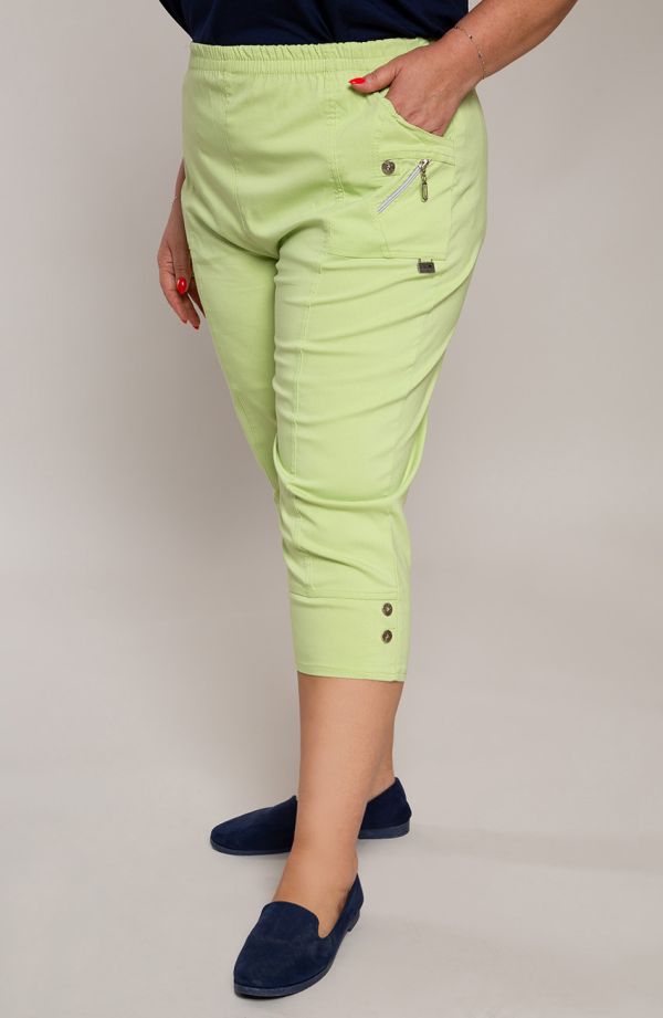 Lime rohelised 3/4 püksid taskutega