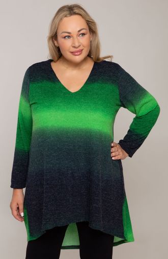 Pikk džemper roheline ombre