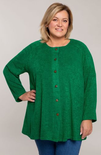 Soe roheline nööpidega džemper
