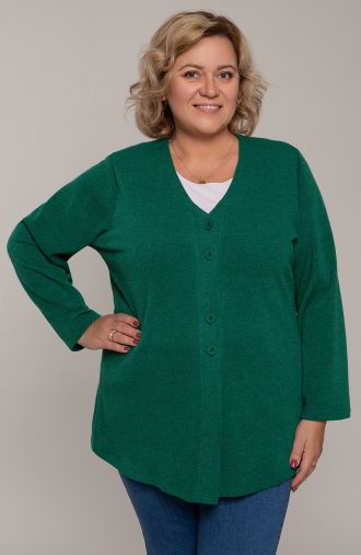 Roheline nööpidega džemper