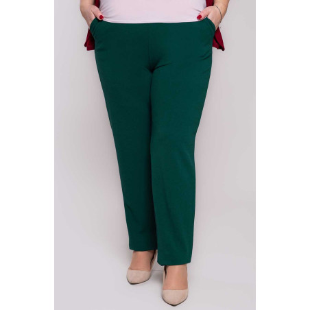 Rohelised elegantsed taskutega püksid