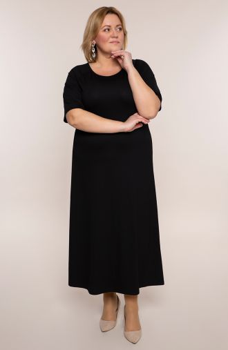 Pikk kleit mustas rabamustas värvitoonis