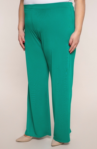 Business püksid rohelise türkiisi värvi