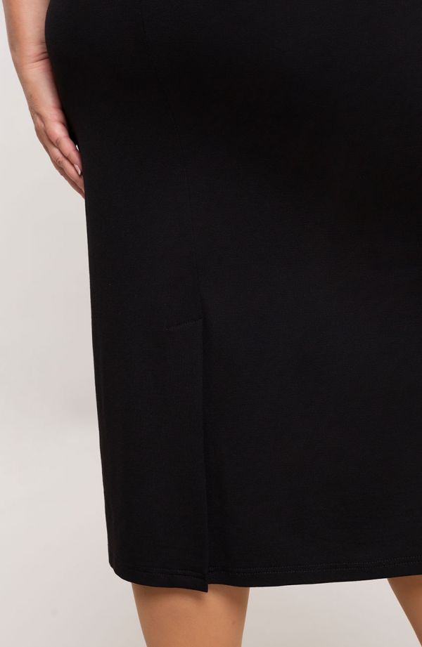 Silea sirge kleit mustas värvitoonis